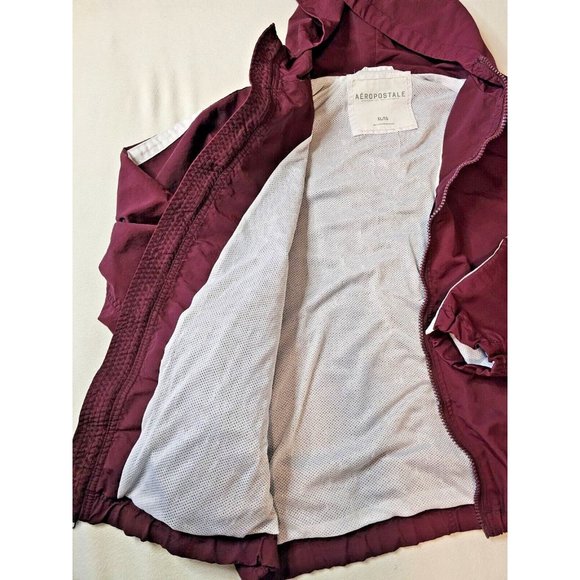 Vtg Y2K Aeropostale Anorak Windbreaker Rain Jacket XL Striped Skater Surfer - Picture 6 of 9